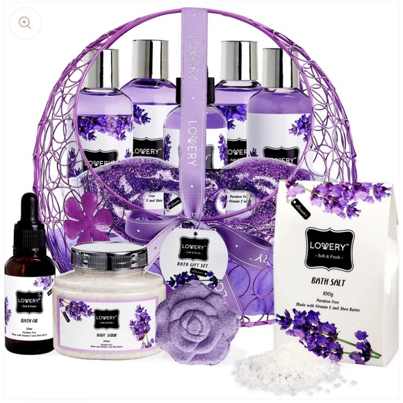 Lavender Spa Gift Basket Set for Relaxation - Picture 4 of 5